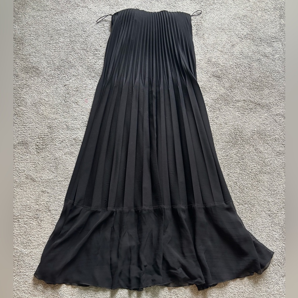 Jean Paul Gaultier Femme vintage pleated dress, size 10, black